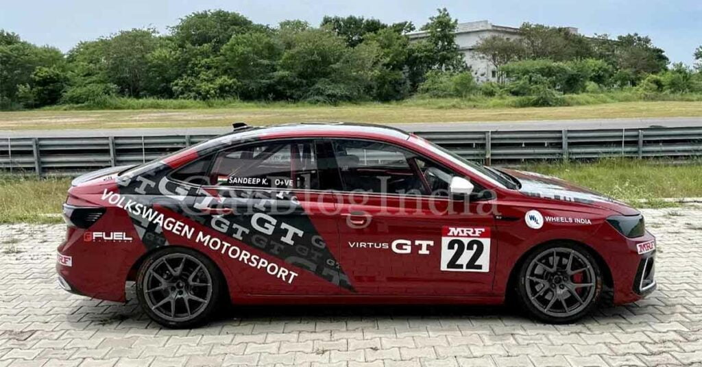 Race-spec VW Virtus GT Cup Car Side Profile
