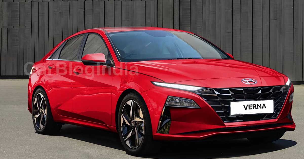 2023 hyundai verna rendering red