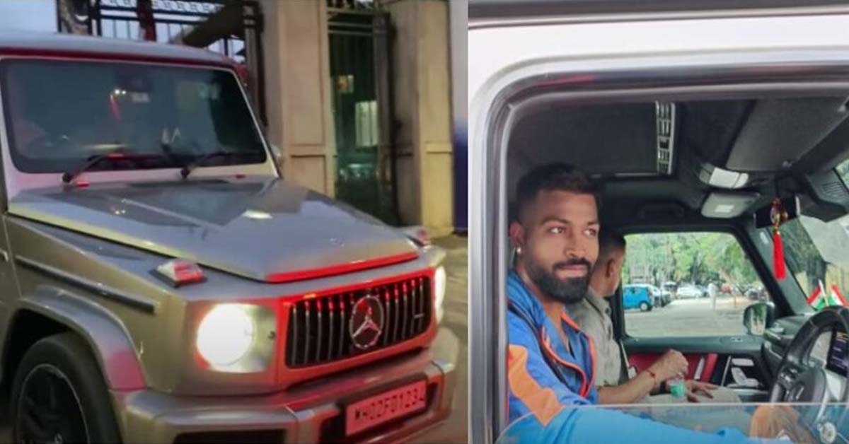 Hardik Pandya Seen with his Mercedes AMG G63