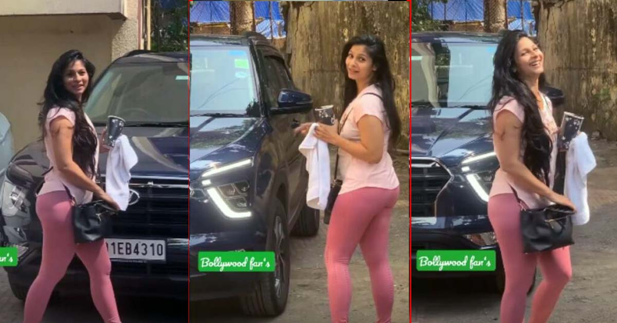 Tanisha Mukherjee with her Hyundai Creta