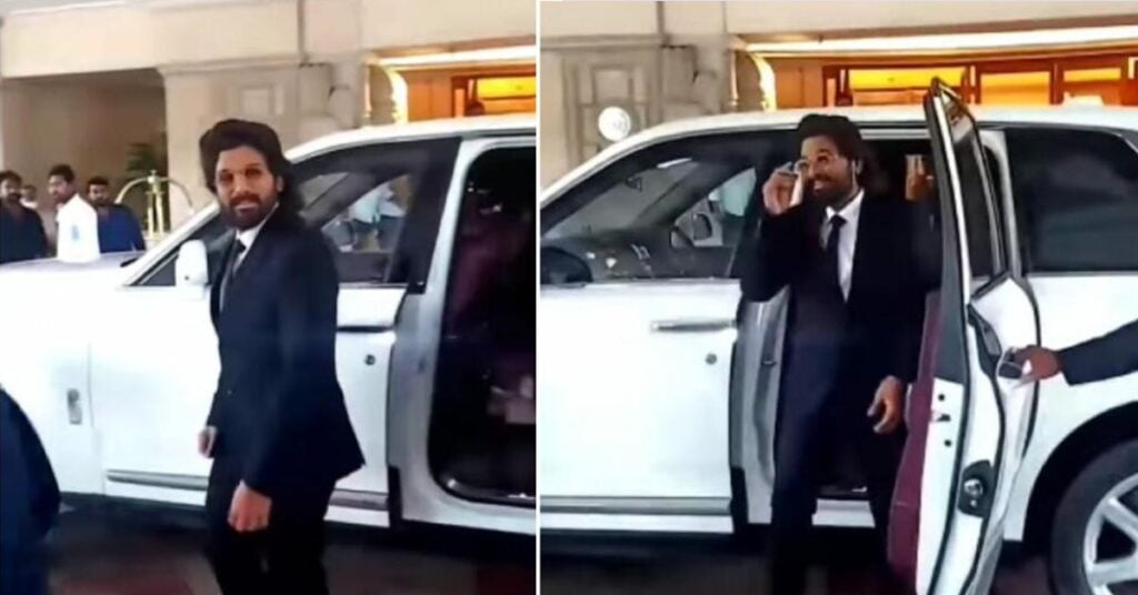 Allu Arjun Spotted with his Rolls Royce Cullinan