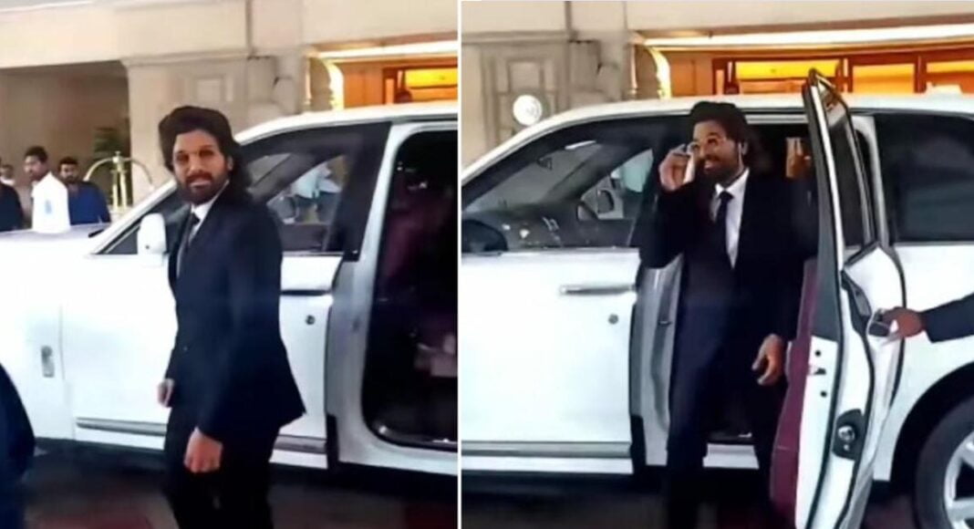 Allu Arjun Spotted with his Rolls Royce Cullinan