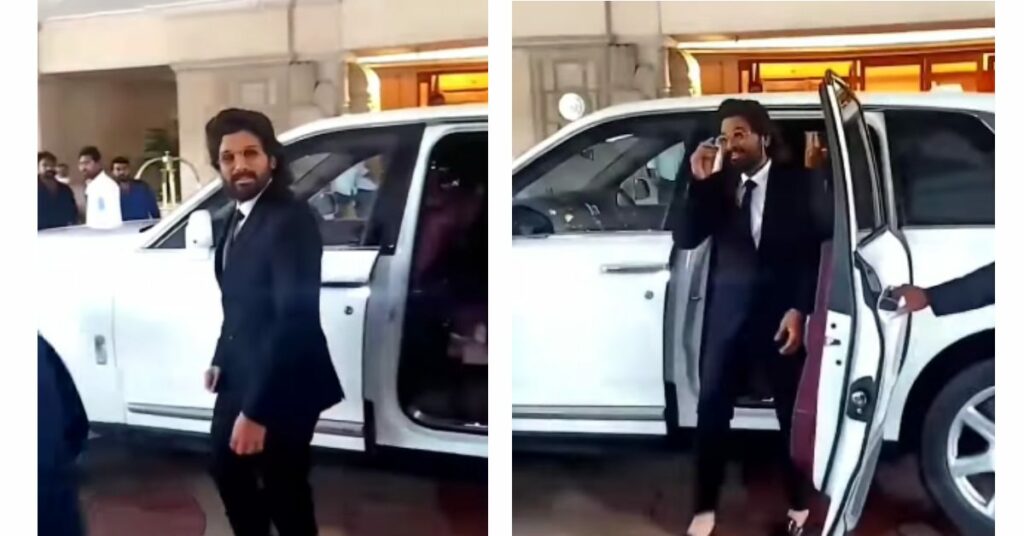 Allu Arjun Spotted in Rolls Royce Cullinan