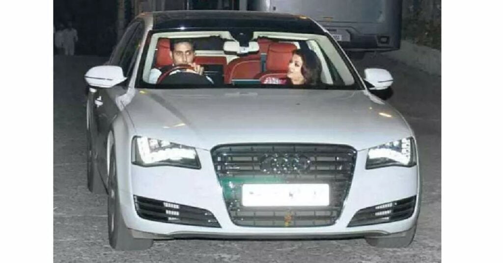 Amitabh Bachchan and Abishek's Audi A8L