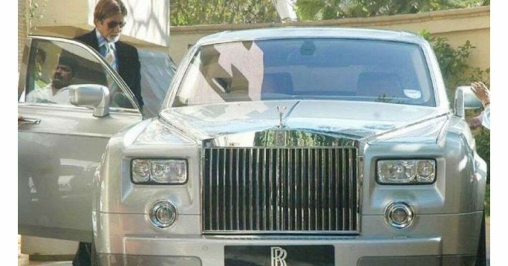 Amitabh Bachchan with Rolls Royce Phantom