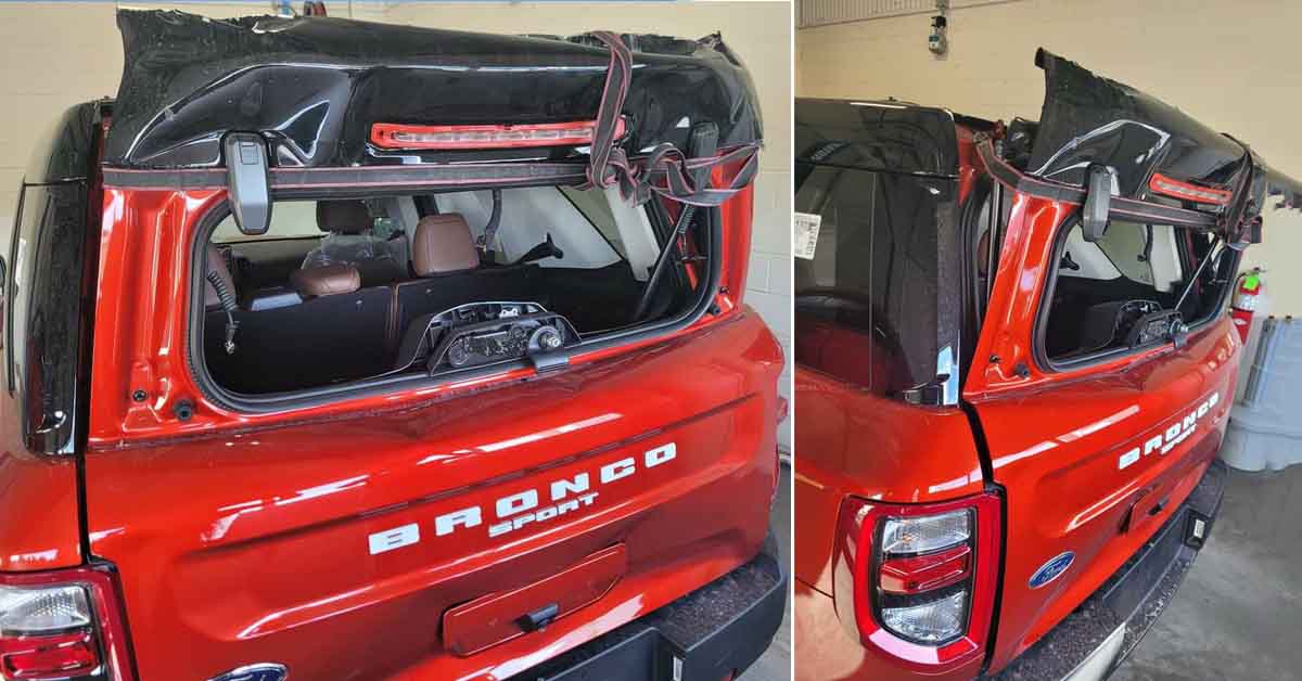 Damaged Ford Bronco Delivered to a Customer