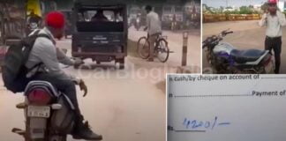 Hero Passion Rider Challaned For Riding As A Pillion