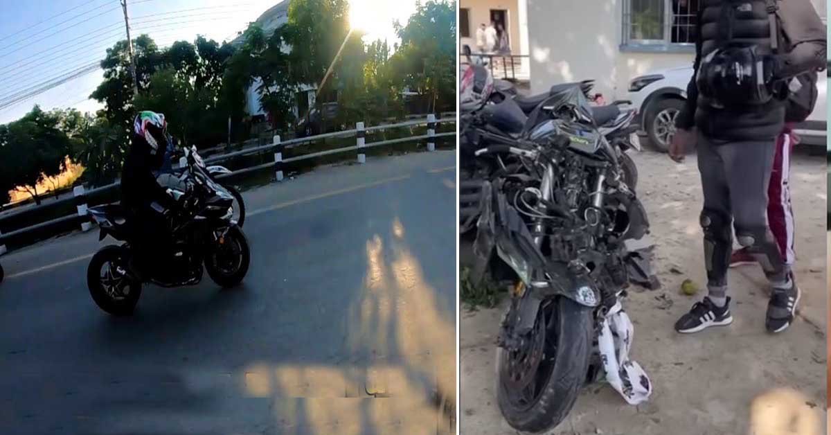 jatt prabhjot kawasaki h2 accident nepal