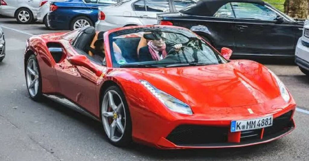 Johnny Depp Ferrari 488 Spider