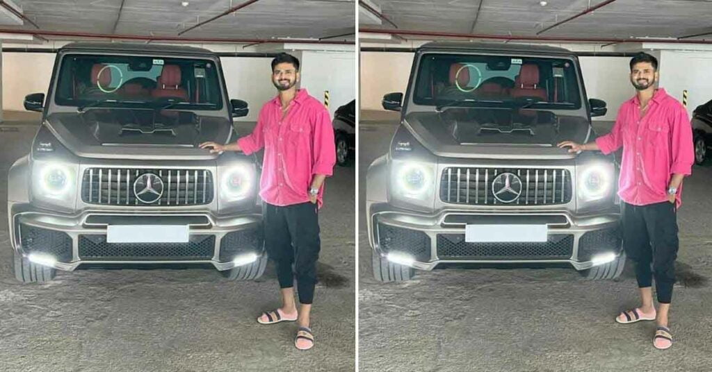 KKR Captain Shreyas Iyer with his Brabus kit-equipped Mercedes G Wagon