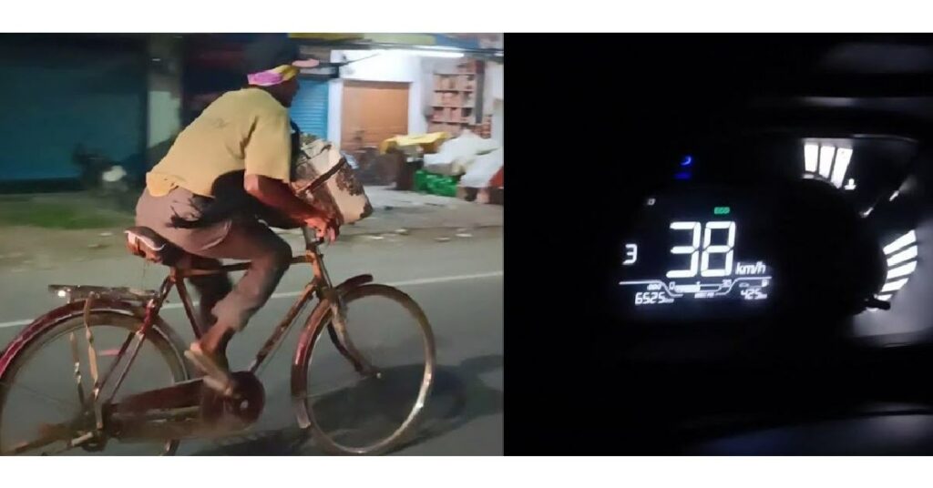 Man Cycles for 280 km
