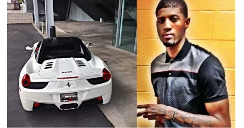 Paul George - Ferrari 458 Italia Spyder