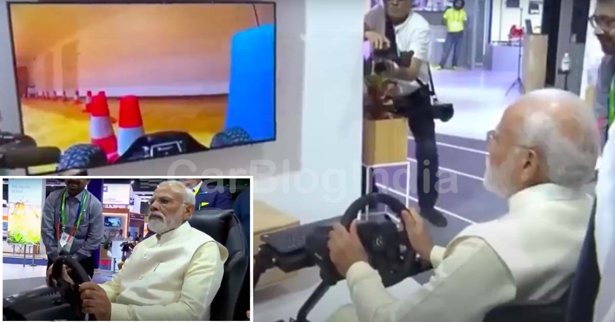 PM Modi Driving Car in Sweden Using 5G From India