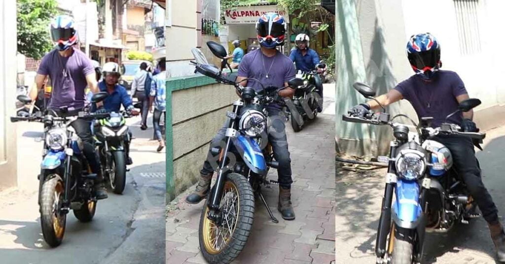 Shahid Lapoor with this Ducati Scrambler