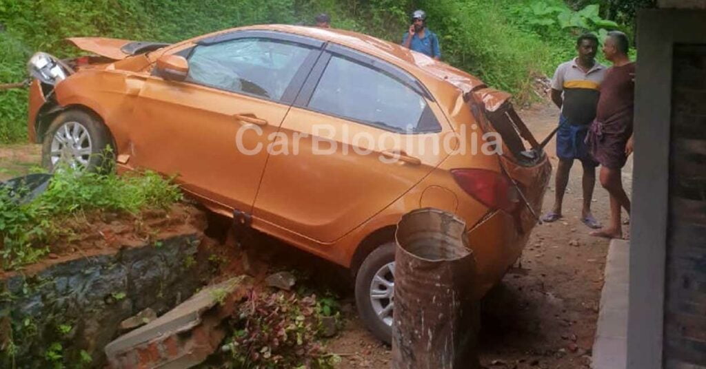 tata tiago falls 25-feet all safe