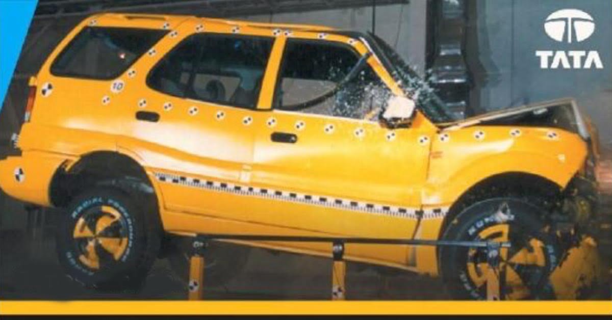 1997 tata safari crash test