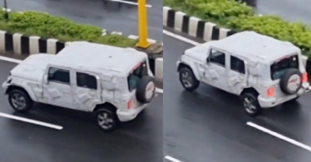 2023 Mahindra Thar 5-Door Spied with Sunroof