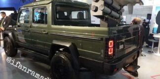 5-door Force Gurkha missile launcher