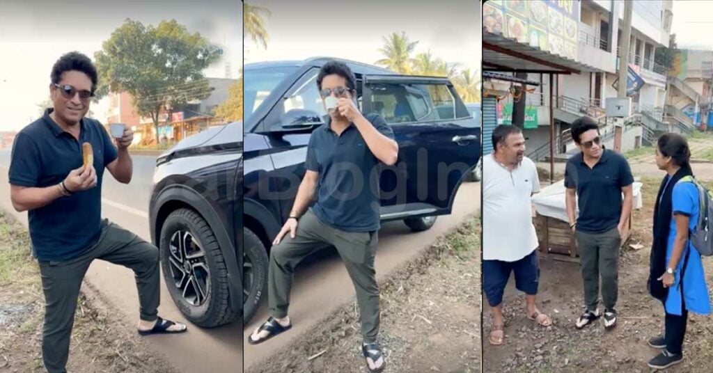 Sachin Tendulkar on a Road Trip with his Family in a Kia Carens