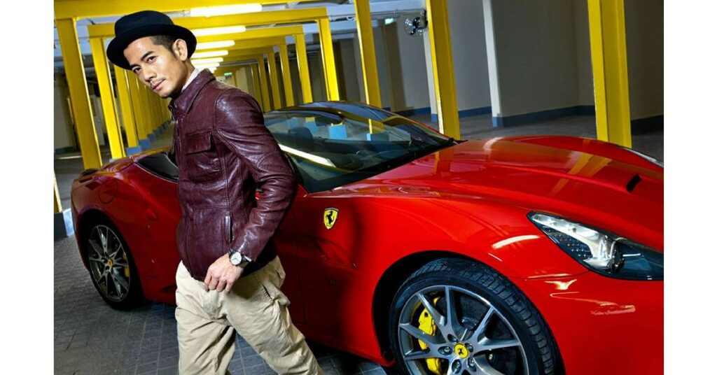 Aaron Kwok with his Ferrari 599 GTO