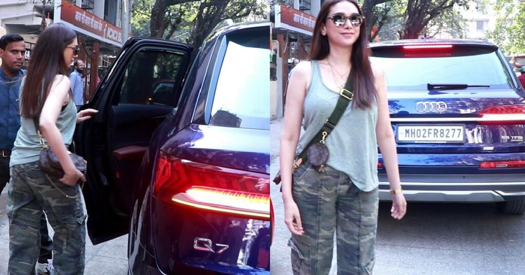 Aditi Rao Hydari with her Audi Q7