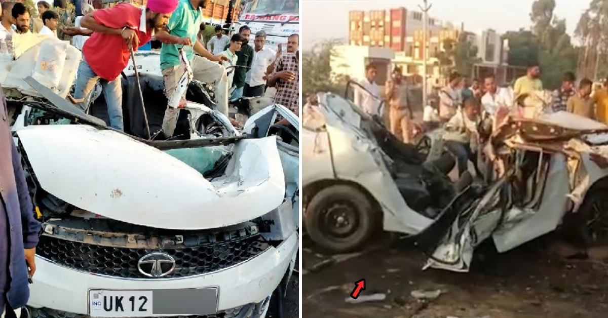 Airforce Officer and his family Dies in Tata Tigor Crash