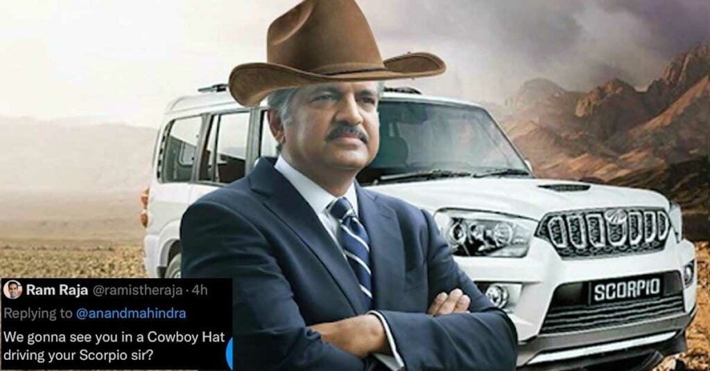 Anand Mahindra with a Cowboy Hat