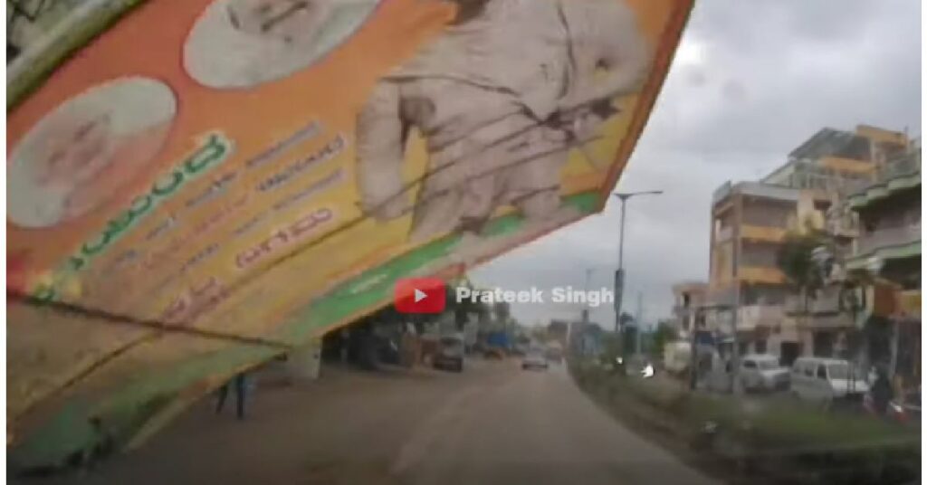 Banner Flies into a Tata Nexon