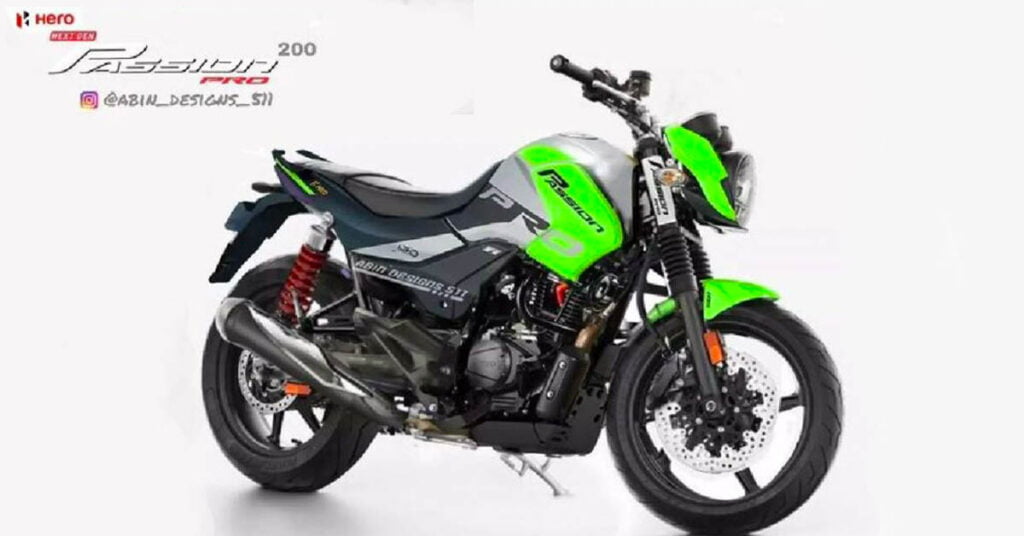 hero passion pro 200 cc model rendering