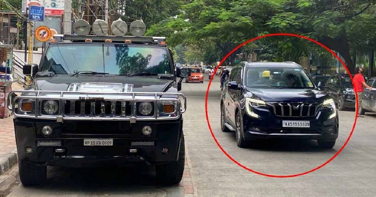 Hummer H2 vs Mahindra XUV700 road presence comparison