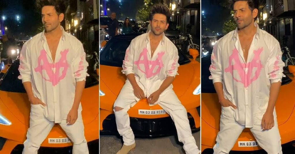 Kartik Aaryan with His Mclaren 720s