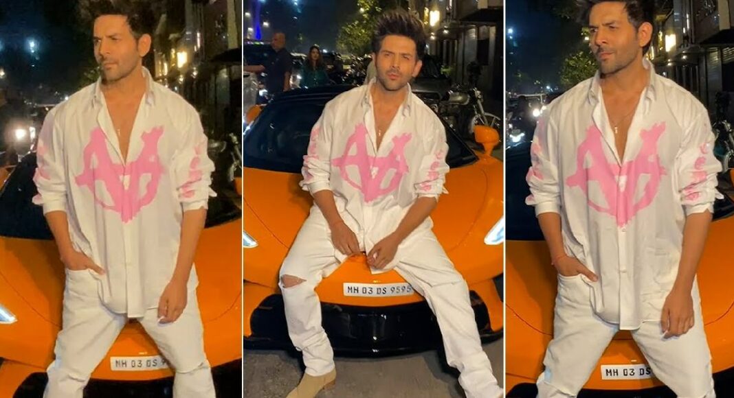 Kartik Aaryan with his McLaren 720S