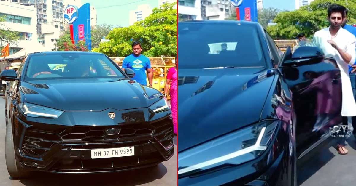 kartik aryan lamborghini urus sidhi vinayak temple