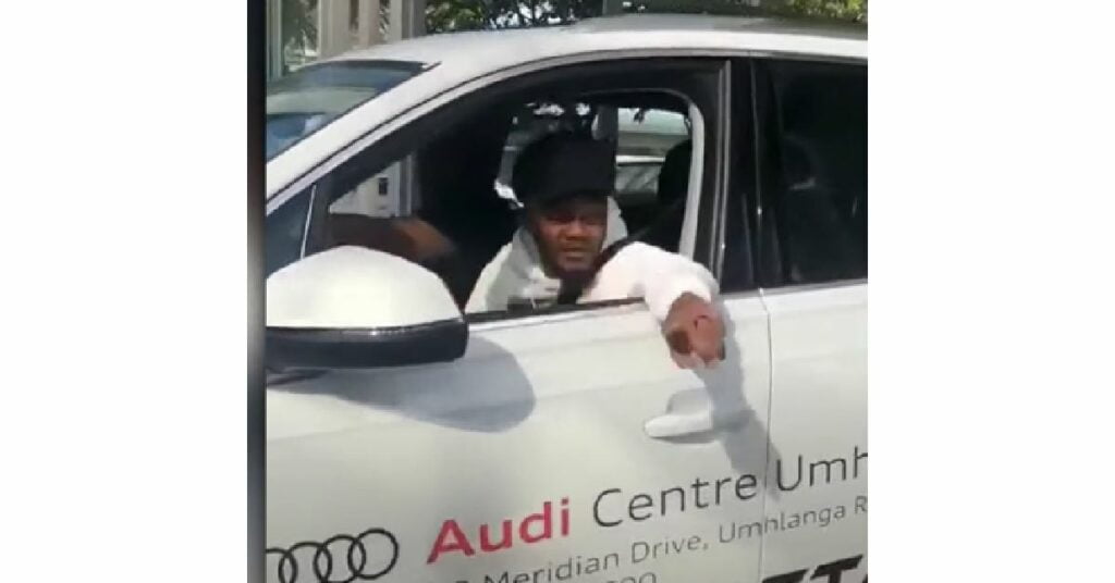 Kwesta in his Audi Q7