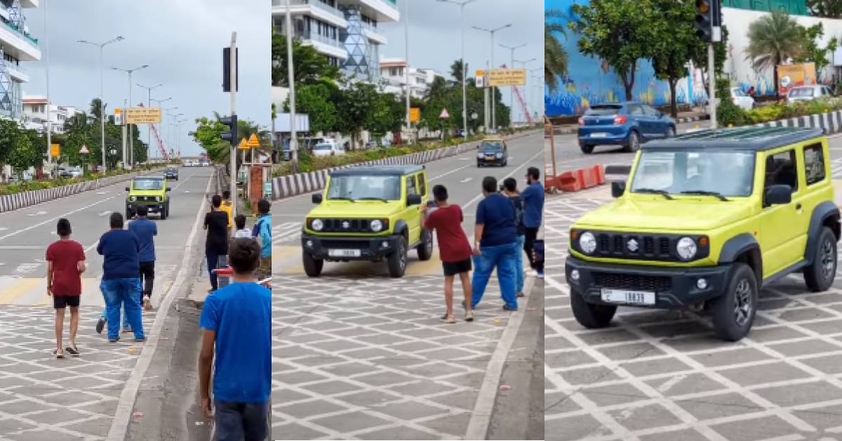 Maruti Suzuki Jimny LHD Seen in Mumbai