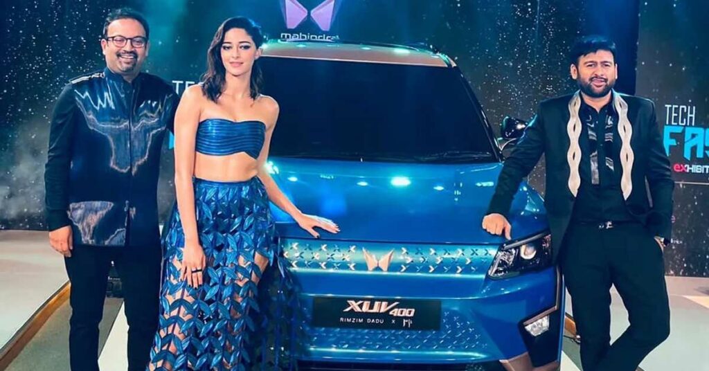 mahindra xuv400 rimzim dadu ananya pandey