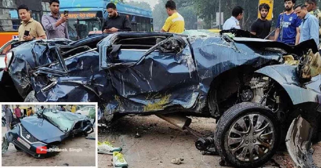 maruti baleno dtc bus accident