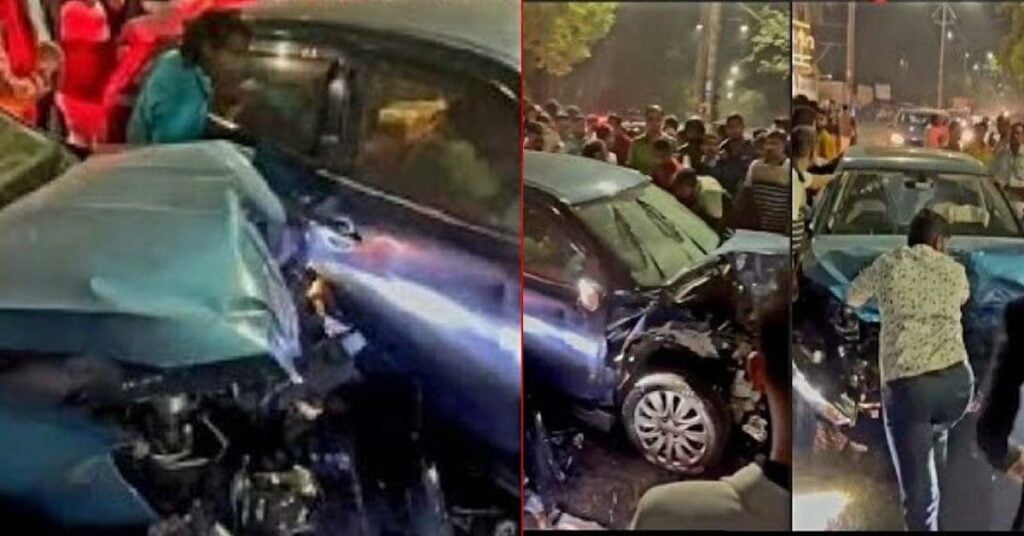 Maruti Baleno and Skoda Slavia Crash