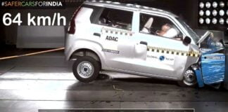 maruti wagon r ncap 64 kmph