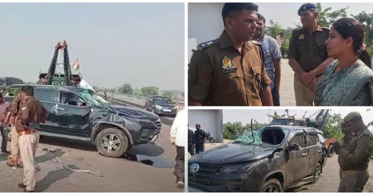 Toyota Fortuner of MLA Crashes into a Truck