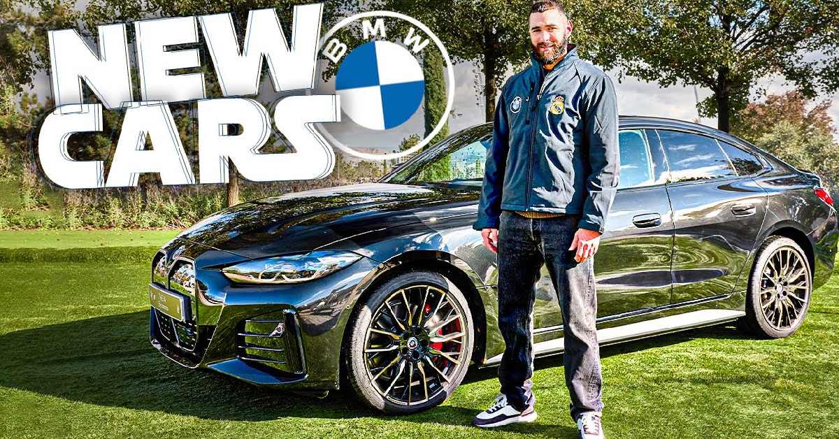 Karim Benzema with BMW i4