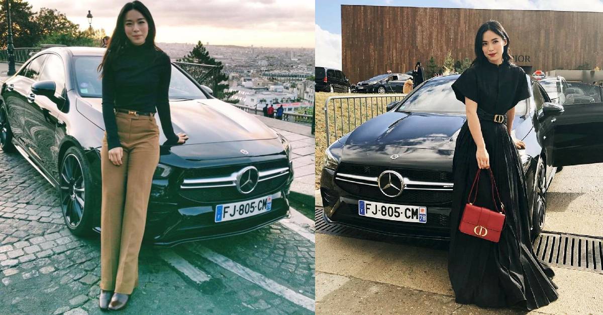 Rebecca Lim with her Mercedes-AMG CLA 4MATIC