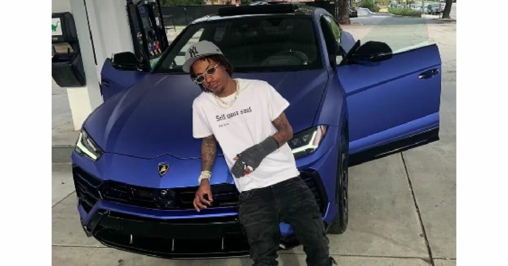 Rich The Kid with his Lamborghini Urus