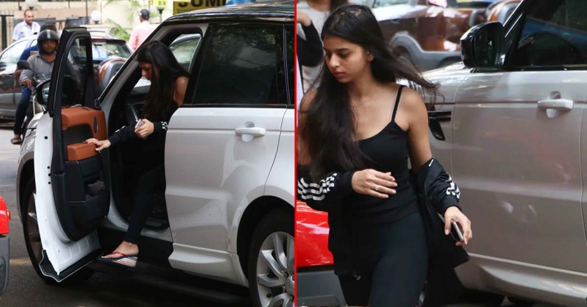 Suhana Khan Seen in her Range Rover Sport