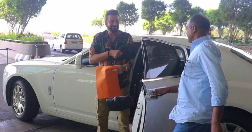 Sanjay Dutt Seen in His Rolls Royce Ghost