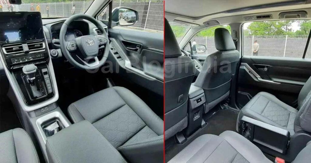 Toyota Innova Hycross interior front/rear