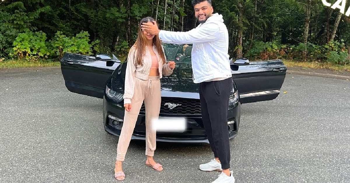 Indian YouTuber Surprises His Wife With A Ford Mustang