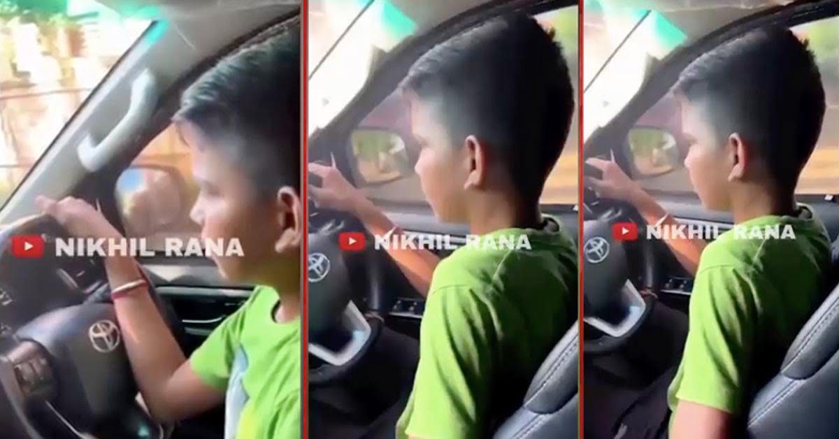 8-year-old Driving Toyota Fortuner