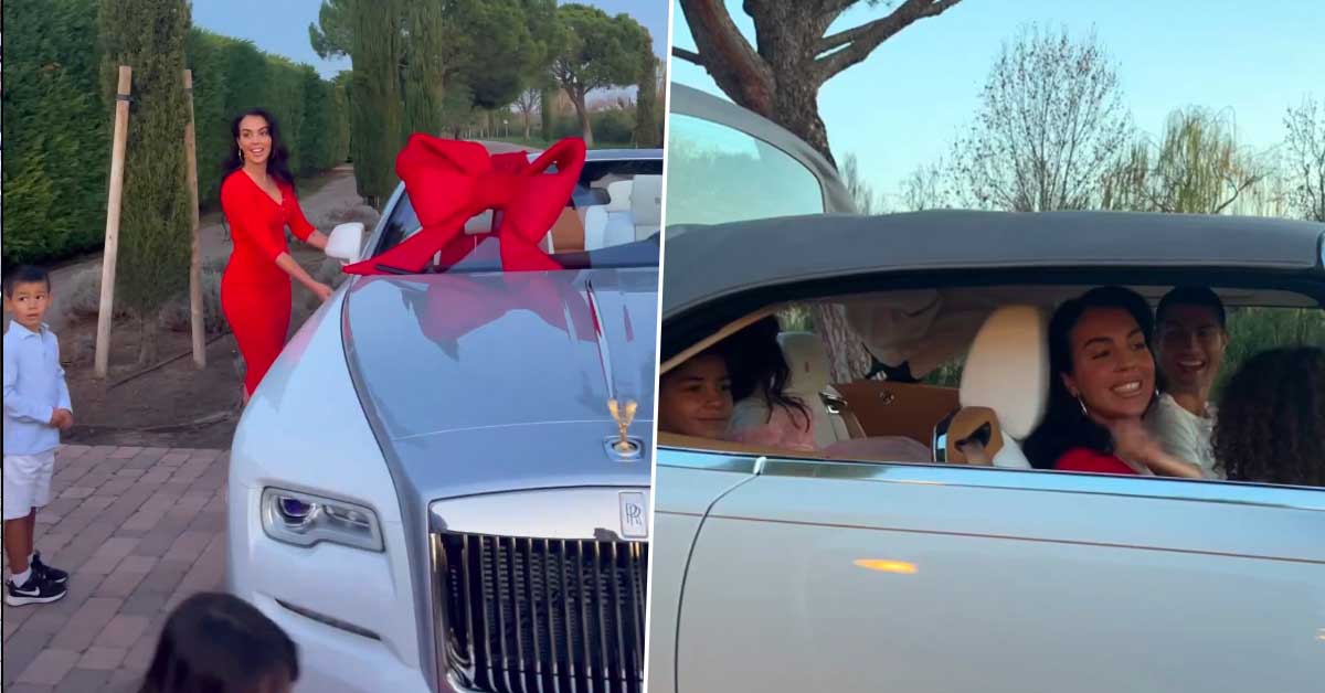 Ronaldo Gets a Rolls Royce as a Gift from his Girlfriend Georgina Rodriguez