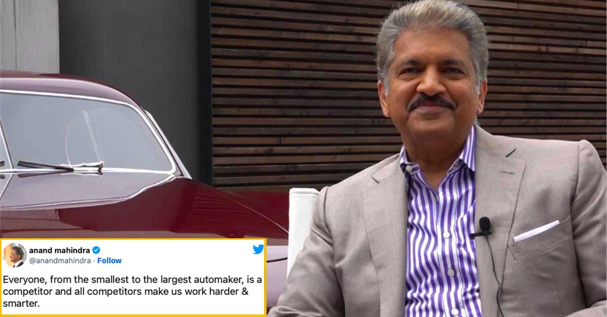 anand mahindra on tata tesla